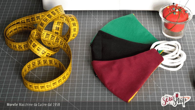Taller de costura de máscaras escolares DIY
