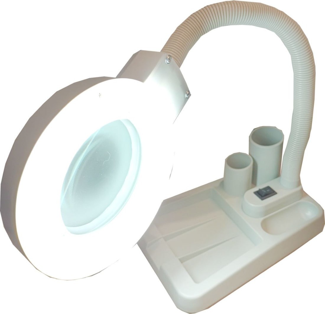 Lámpara de mesa Led con lente de aumento