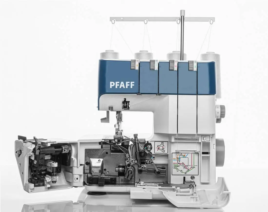 La Pfaff Admire 1000 es una remalladora con apertura total y gran visibilidad para facilitar el enhebrado, lo que la hace muy adecuada incluso para principiantes. La Pfaff Admire 1000 es una remalladora con apertura total y gran visibilidad para facilitar el enhebrado, lo que la hace muy adecuada incluso para principiantes.
