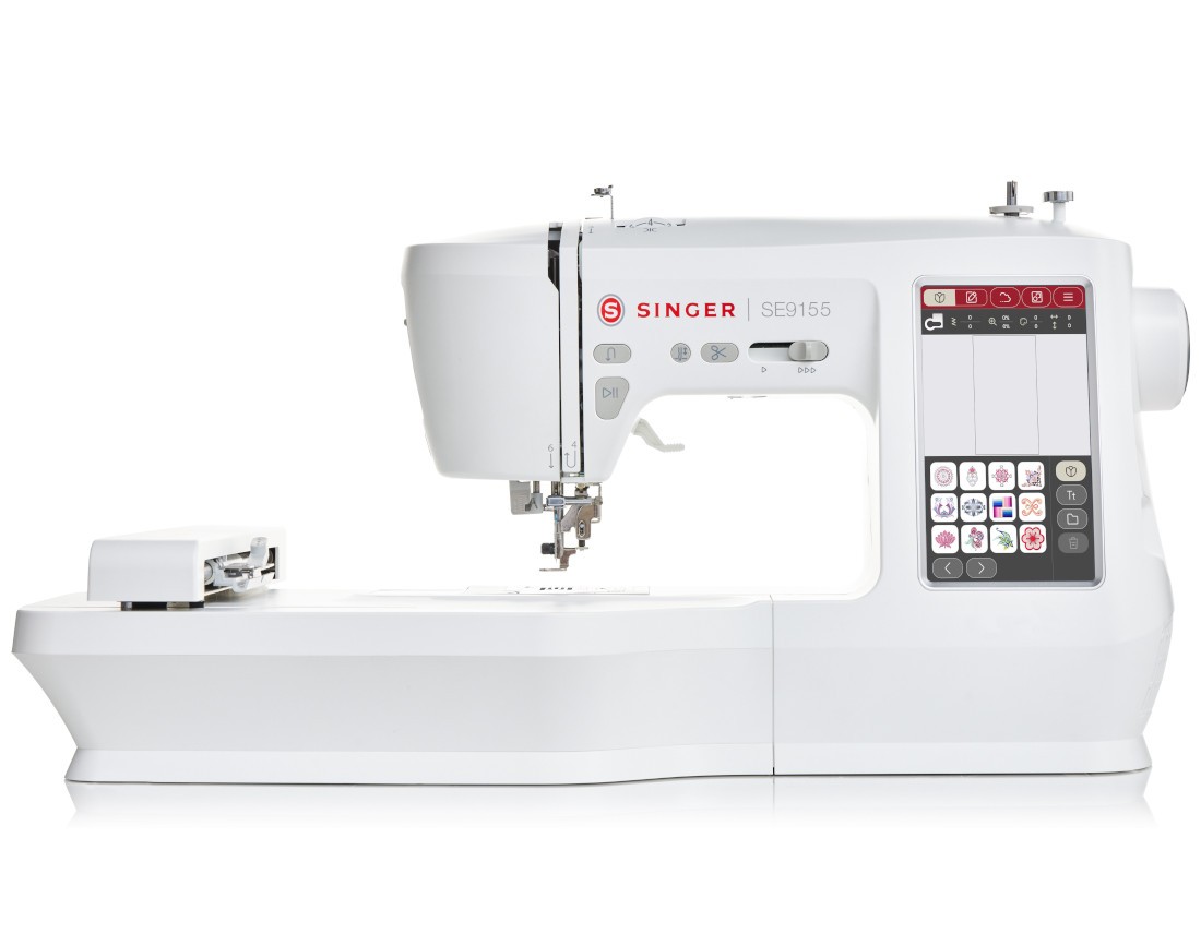 The Singer SE9155 embroidery machine is also a sewing machine The Singer SE9155 embroidery machine is also a sewing machine